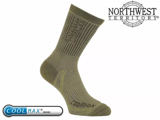 Mens Walking Socks Northwest Territory Trek and Trail Hiking Lightweight Coolmax