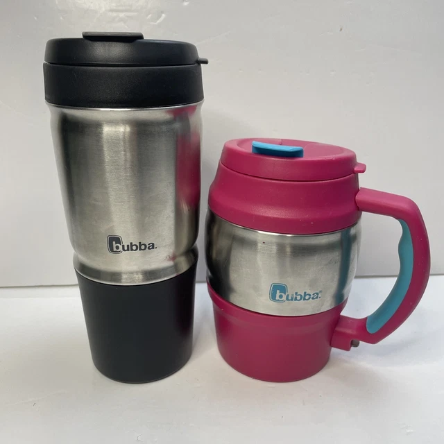 His & Hers Bubba Keg 20 & 24 OZ Pink And Black Insulated Travel Mug