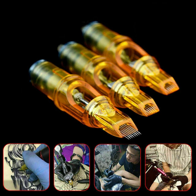 10,20,40,100 pcs   Tattoo Needle Cartridges Round Liner Shader RL M1 RS RM
