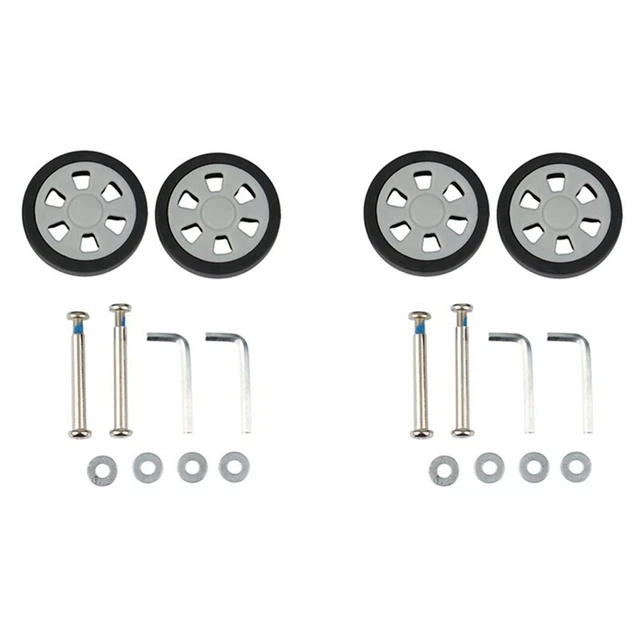 4X Luggage Accessories Wheels Aircraft Suitcase Pulley Rollers Mute Wheel W A2B5