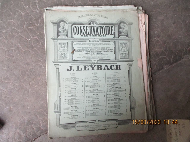 LOT de partition musique anciennes etude piano conservatoire piano