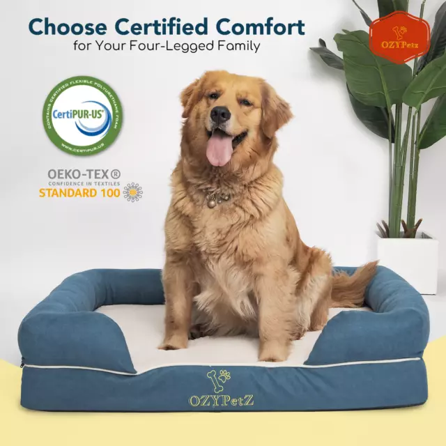 Orthopedic Memory Foam Dog Bed ? 36"x28"x4" ? for Medium & Large Dogs