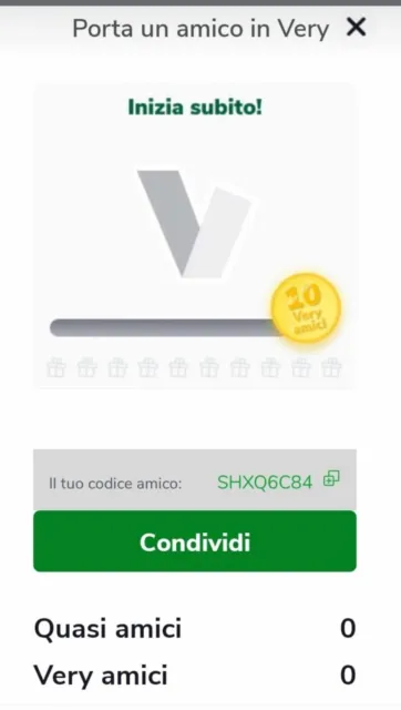 COUPON SCONTO BUONO SHXQ6C84 Codice amico Very mobile FINO A 15 EURO VERYMOBILE