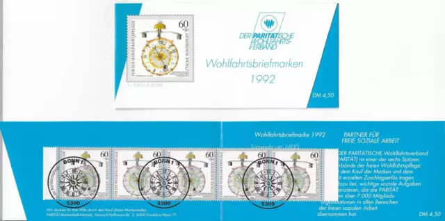 BRD MH Deutscher Paritätischer Wohlfahrtsverband 1992 m. 5 x Mi-Nr. 1631 ESST