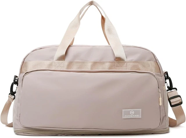 Borsa Sportiva Donna 46.8 Litri - Borsone Per Palestra Con Tasca Bagnata E Scomparto Scarpe, Nero - Foto 6