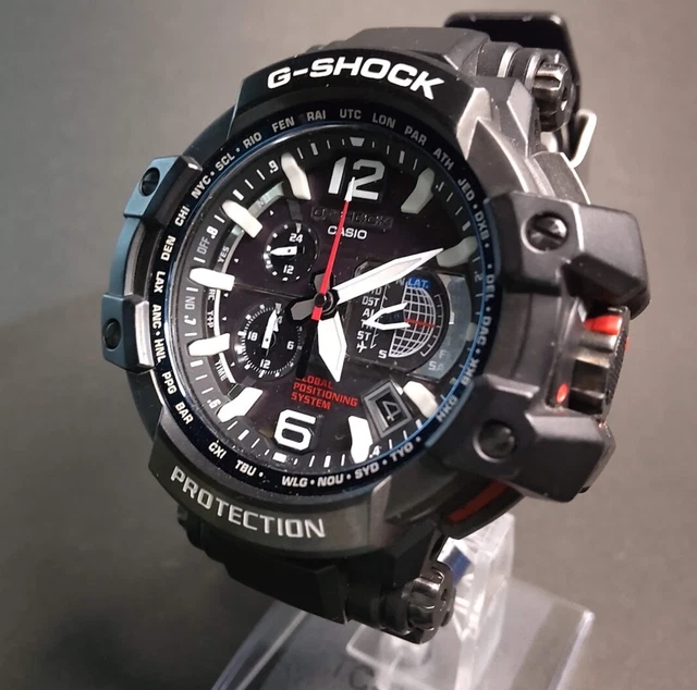 CASIO G-SHOCK GPW-1000-1AJF Sky cockpit black Dial Solar Men (Near Mint ...