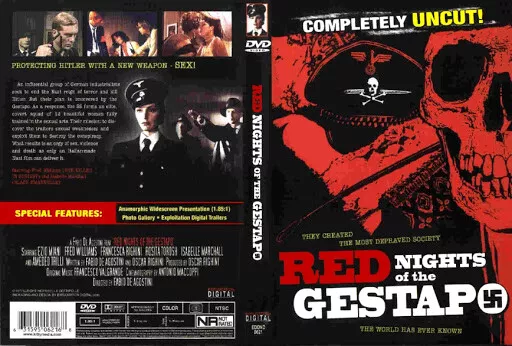 Red Nights Of The Gestapo - Uncut - Media Blasters DVD - RARE & OOP Region 1 USA