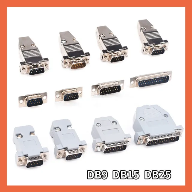 DB9/15/25 D-Sub Plug 9-Way 15 25-Way Solder Connector Plug Socket Male Female