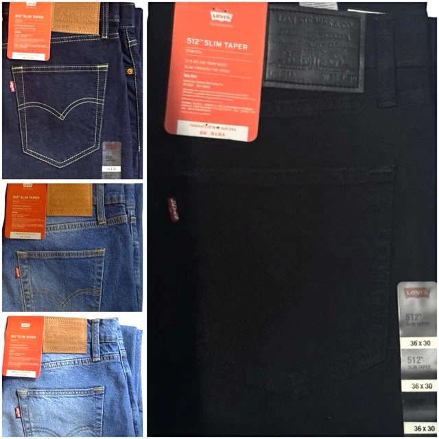 、 Levi's Men's 512 Slim Taper Fit Jeans 28833-0057 Sin City