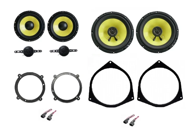 Kit 4 Haut-parleurs Phonocar Pour Fiat Stilo 3 Portes - 6,5" Coaxial - 30W RMS - Neuf Italie