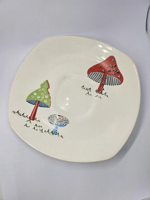 MIDWINTER MUSHROOM 'TOADSTOOL' Cup Saucer Tea Jessie Tate Mid Century ...