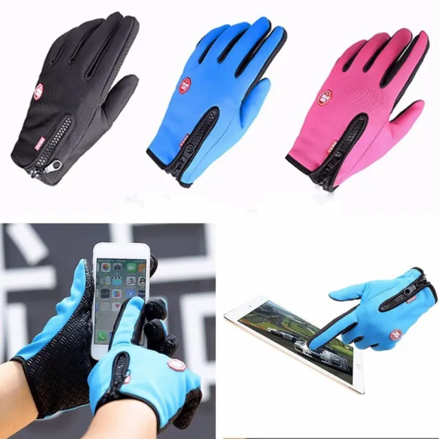 Screen Gloves Windproof Waterproof Outdoor Sport Men Women Winter Gloves