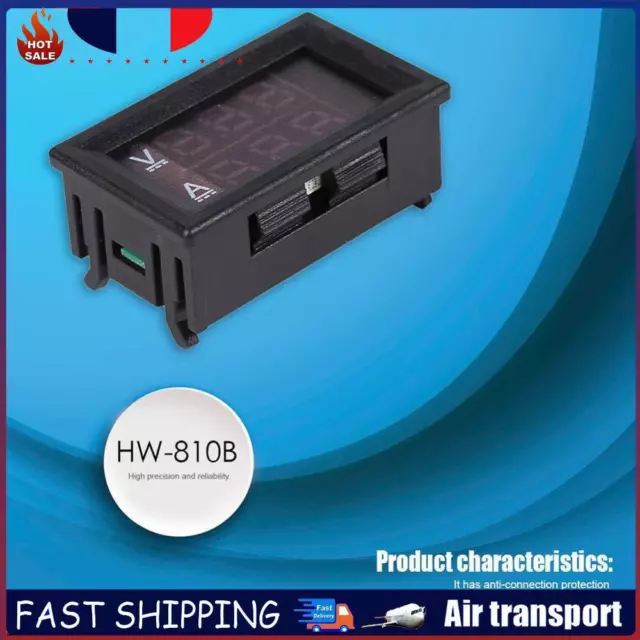 HW-810 Mini Digital Voltmeter Ammeter DC 100V 10A Voltage Current Panels Meter F