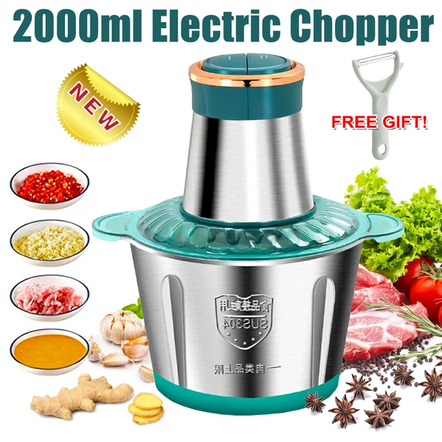 2000ML ELECTRIC CHOPPER Food Processor Multi Blender Meat Fruit