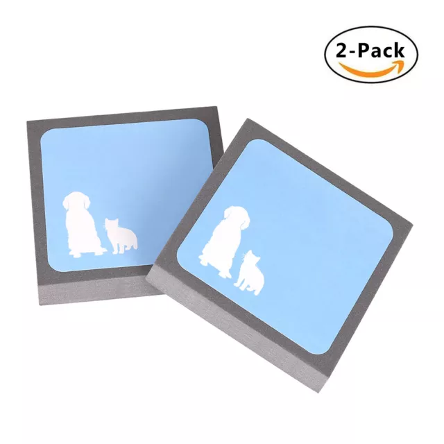 2 Pcs Pet Hair Remover Reusable Pet Lint Brush Fur Remover for Dog Cat Cleans Up