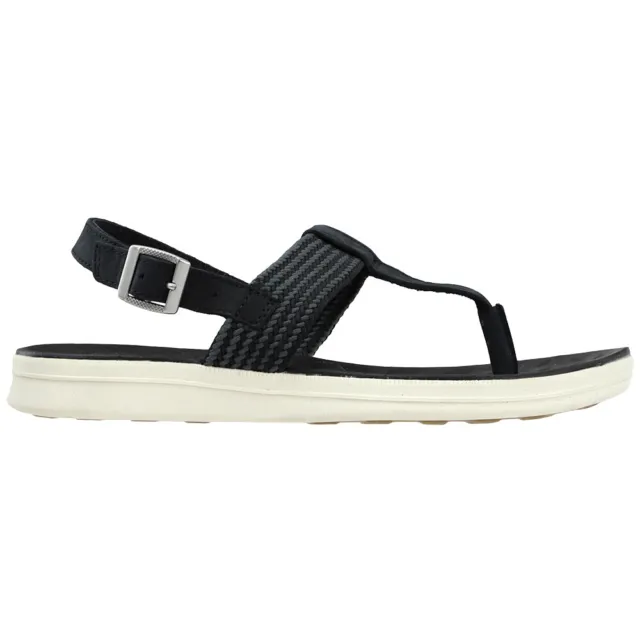 Sperry Adriatic Sling TStrap  Womens Black Casual Sandals STS84870