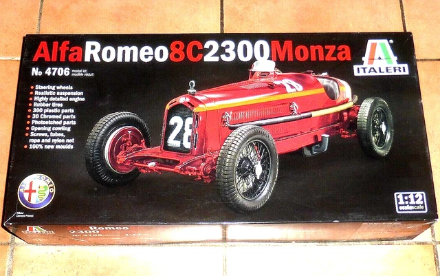 Italeri Kit De Montage Alfa Romeo 8C 2300 MONZA Nuvolari 1/12 4706