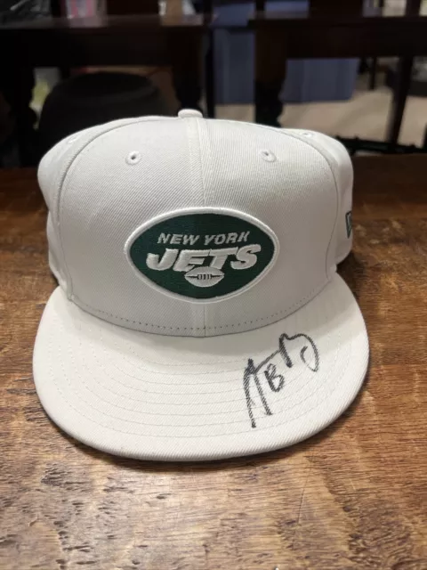 Aaron Rodgers Signed New York Jets New Era Hat Psa Dna Autographed