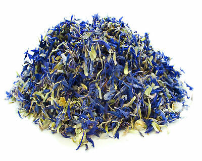 Dried Blue Cornflower Petals Resin Tea Bath Bomb, Candle Soap Wedding Confetti