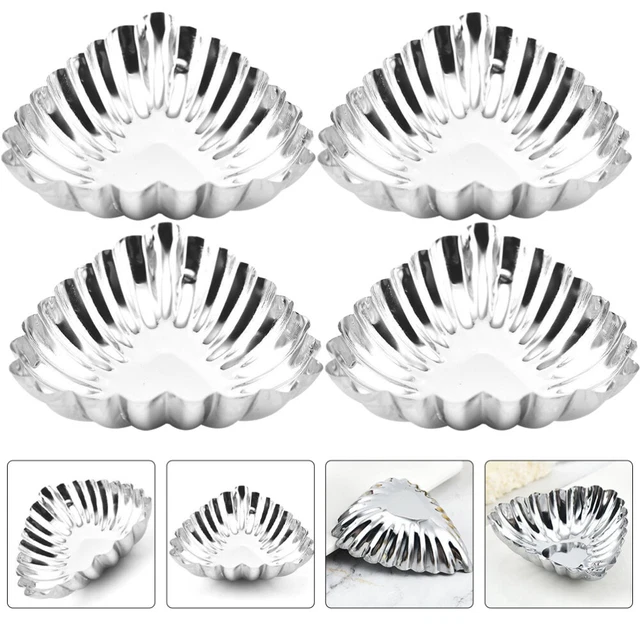 20 pz stampo per torta all'uovo in acciaio inox tazza da forno acciaio inossidabile