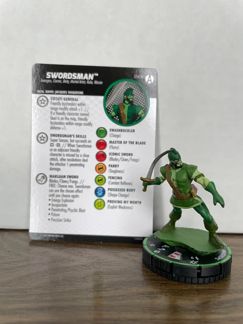 Marvel Heroclix Avengers Forever Swordsman Rare Prime 043b  w/card