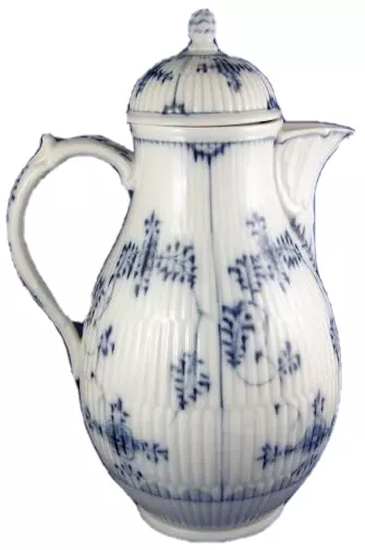 Ancien 18thC KPM Berlin Porcelaine Strawflower Coffee Pot Porzellan Kanne German