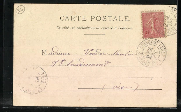 CPA Boissy-Saint-Léger, Rue de Paris, vue de la rue 1904 2