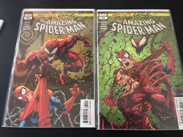 Amazing Spider-man 31 & 32 NM Absolute Carnage tie in