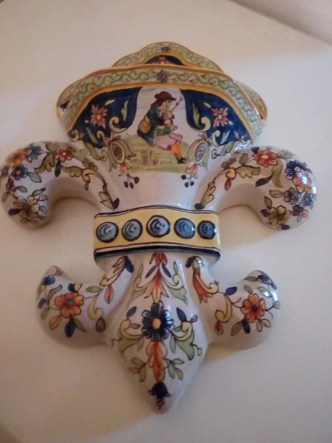 Vase ancien porcelaine vieux Rouen