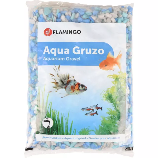 Gravier Gruzo Bleu gris 6- 8 mm 1 kg pour aquarium