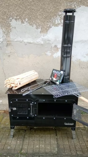 Outdoor Küchenofen Garten Kamin Gartenküche Pizzaofen Zeltofen Komplett-Set