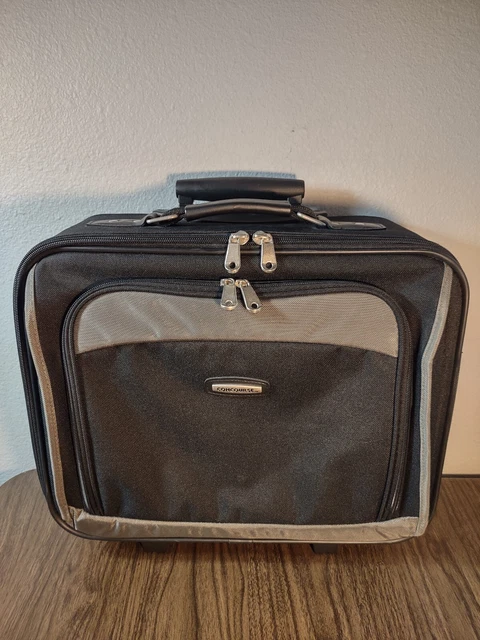 Concourse Rolling Luggage Black Carry On Suitcase Roller Wheels Briefcase Bag