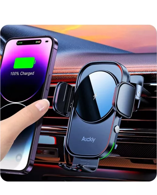 Auckly 15W Fast Wireless Charger Auto Handyhalterung Mit Ladefunktion Automatisc