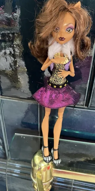 Monster High Puppe Clawdeen Wolf mit Sound / Funktion . Gebraucht