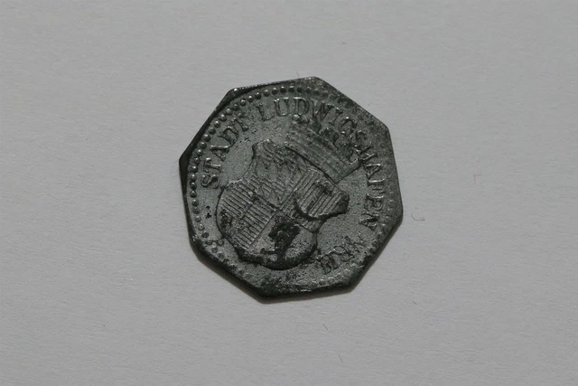 Germany War Money Token 5 Pfennig Ludwigshafen Zinc B34 #Z788