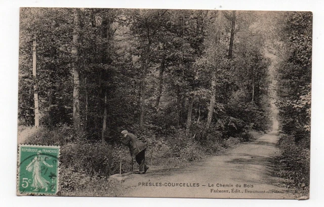 CPA6 -Presles Courcelles -le chemin du bois-voir état