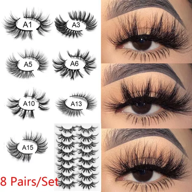 de maquillage oculaire Faux cil Vison 3D épaisseur totale Eye Mascara Extension