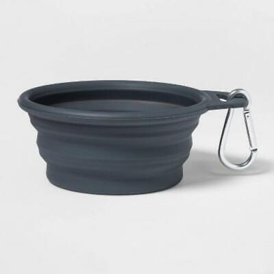 Collapsible Dog Bowl - Gray - Boots & Barkley