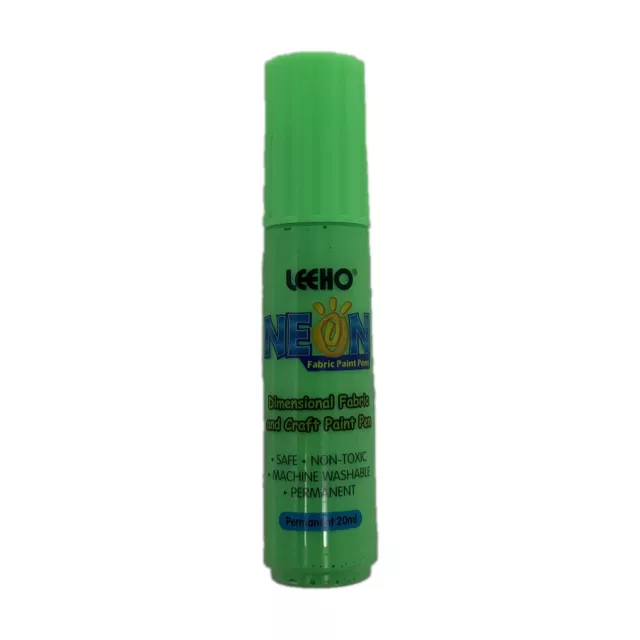 Leeho Neon Fabric Paint Pen Green