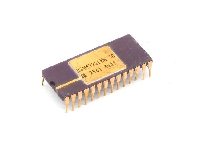Sram MSM832SLMB-10 Céramique Dip 28-Pin Static Random-Access Mémoire Or MSI