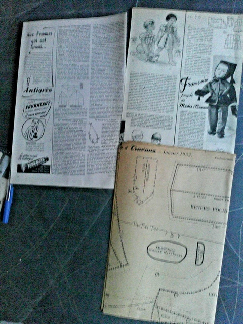 Patron De Couture Poupée - Modes Et Travaux Mai 1965 - Complet, Non Découpé - Occasion Vintage