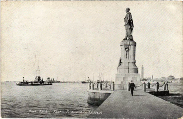 CPA AK PORT-SAID Statue de Ferdinand Lesseps EGYPT (1324904)