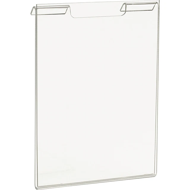 Clear Acrylic Vert Signholder for Slatwall or Wire Grid Panels 24-Pk