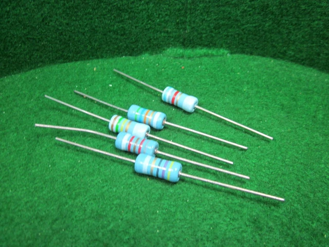 2 NOS Dale RS-2 Precision Resistors – 1 Ohm 4W 0.1% (Vintage Audio/Test Gear)