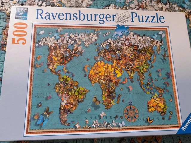 Wildblumen Puzzle 1000 Teile - Schmetterlings Motiv 50x70cm Für Puzzle-Fans