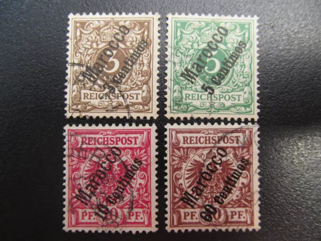 DK-Marokko Nr. 1-6, 1889, LOT, gestempelt, Mi 65€ *KA772*