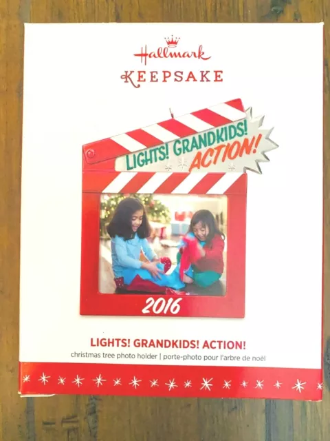 Hallmark Keepsake 2016 Lights Grandkids Action Ornament