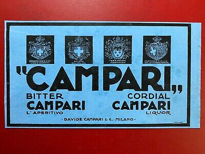 (M65) CAMPARI CORDIAL BITTER 28x16 (1932) Pubblicità Advertising Clipping