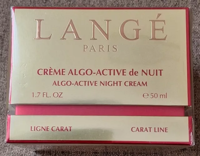 LANGÉ PARIS Algo-Active Night Cream CARAT LINE Anti-Aging Nachtpflege 50ml NEU