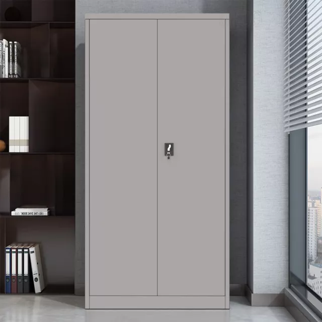 Metal Garage Storage Cabinet Steel Lockable File Cabinet Kitchen Storage H210cm